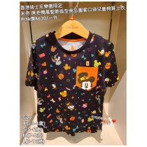 香港迪士尼樂園限定 米奇 唐老鴨 萬聖節造型南瓜圖案口袋兒童棉質上衣